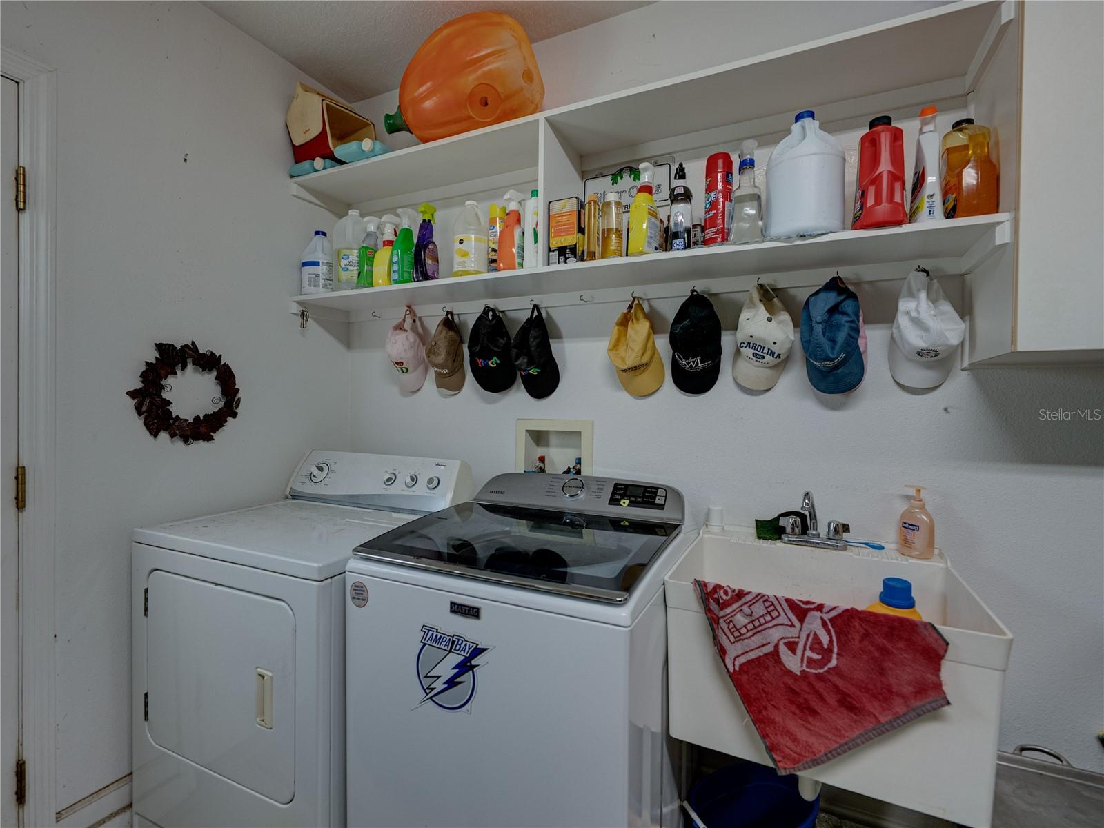 Laundry in garage