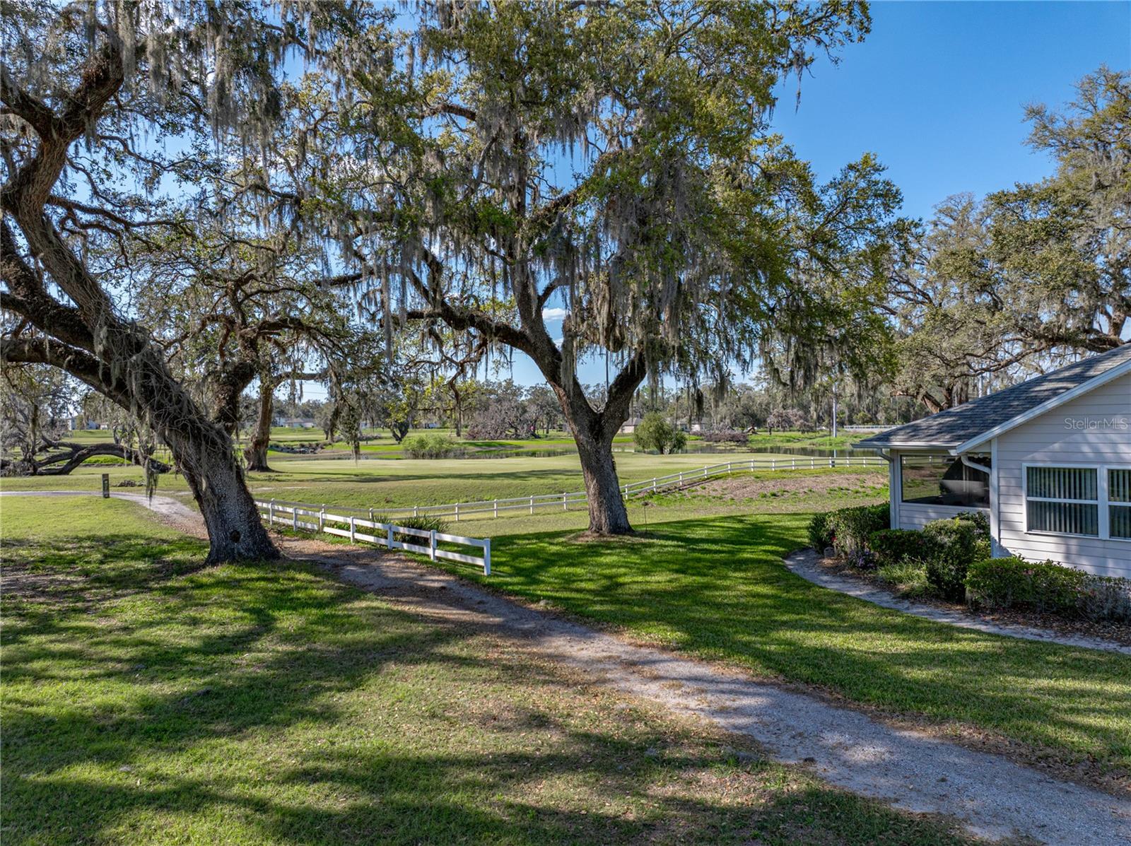 Golf cart trail leading to tee #5