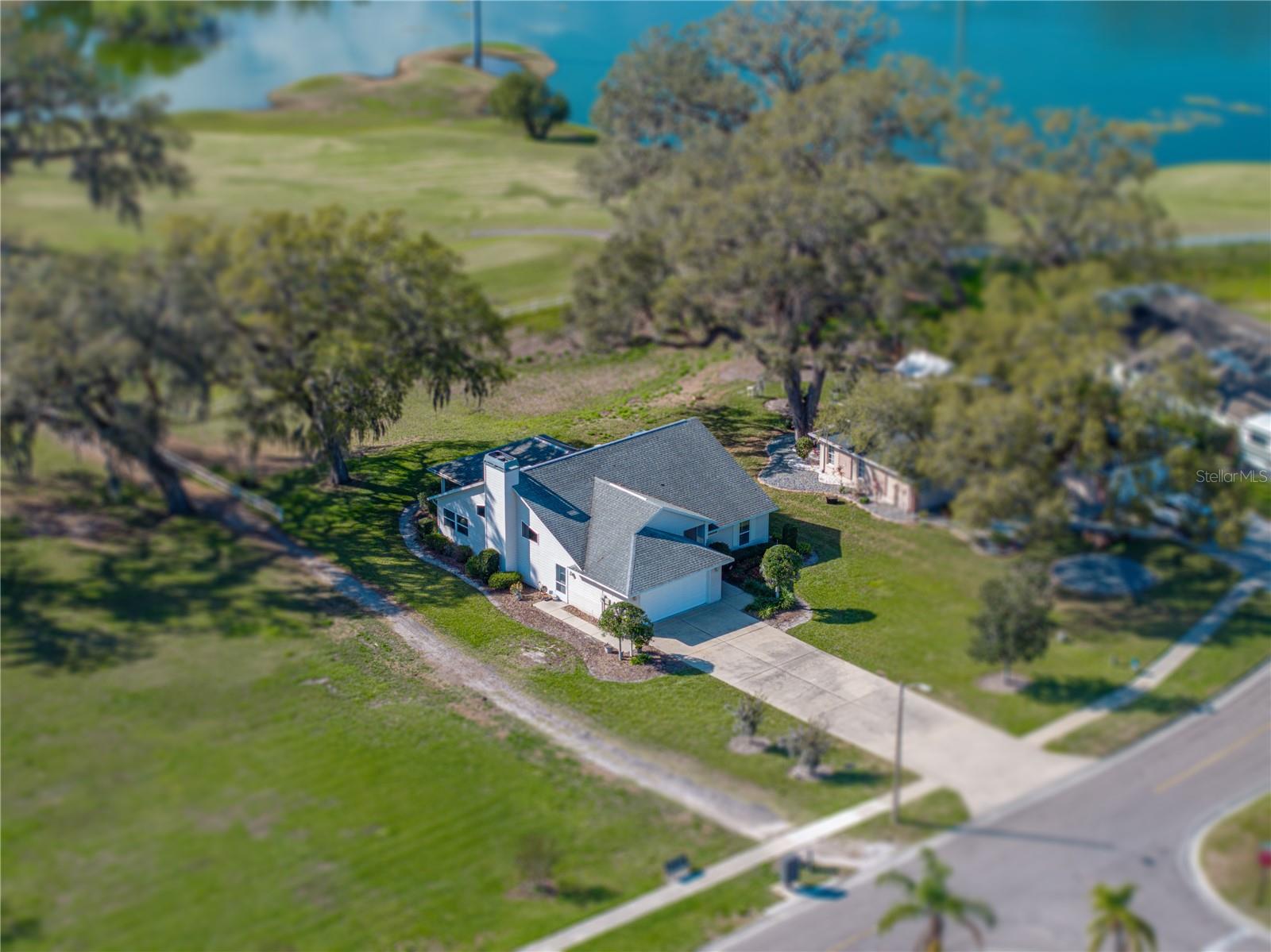 View of home from the sky at SE corner