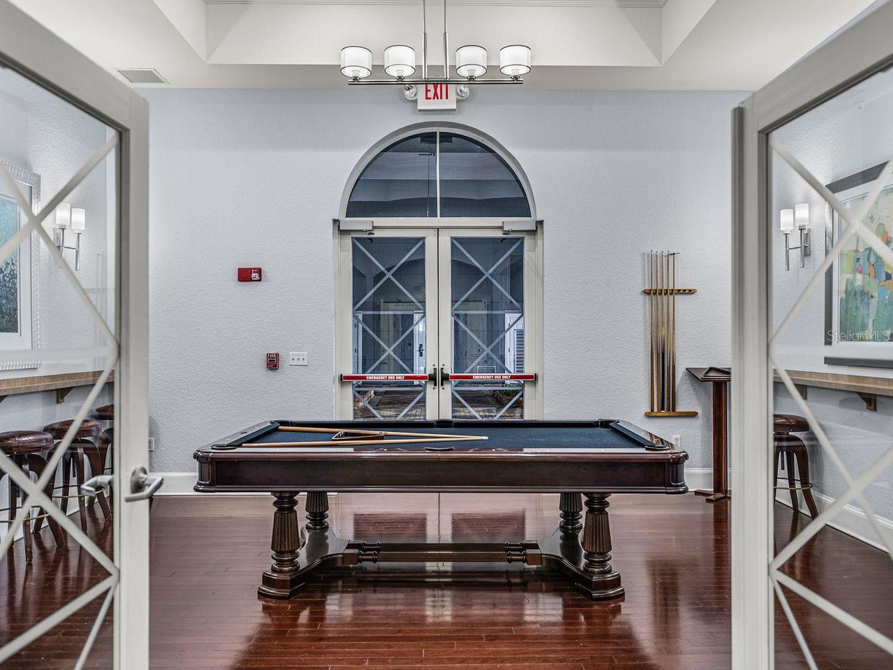 Billard room located on 1st floor.