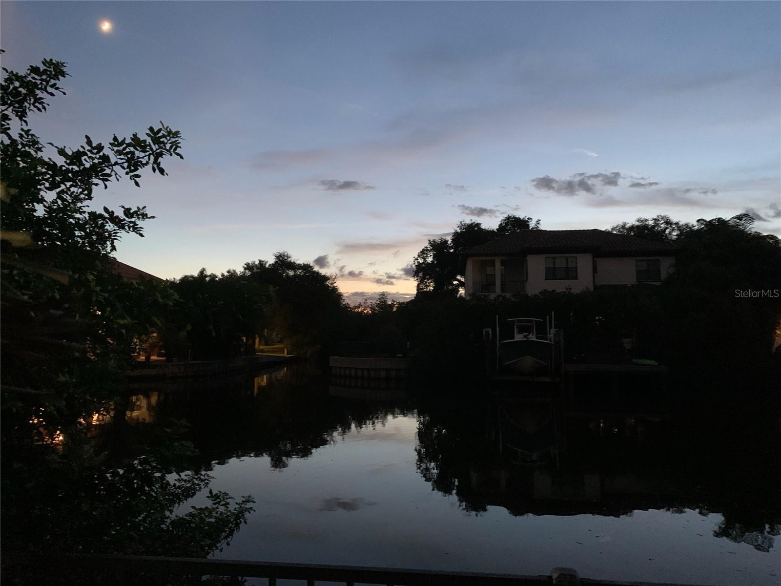 Looking west down the canal