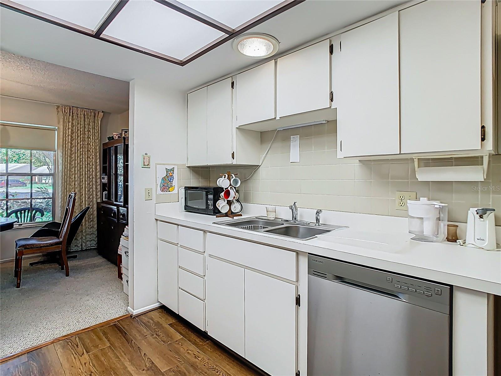 Kitchen with view to dining room