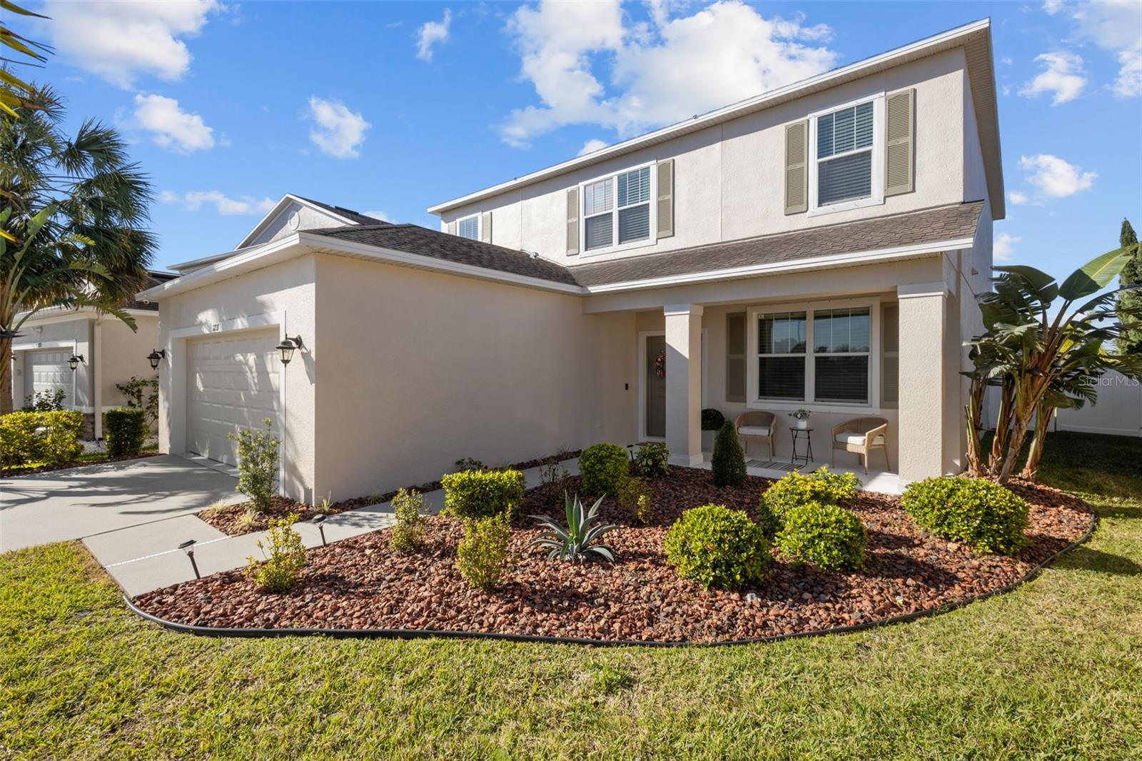 Inviting front porch