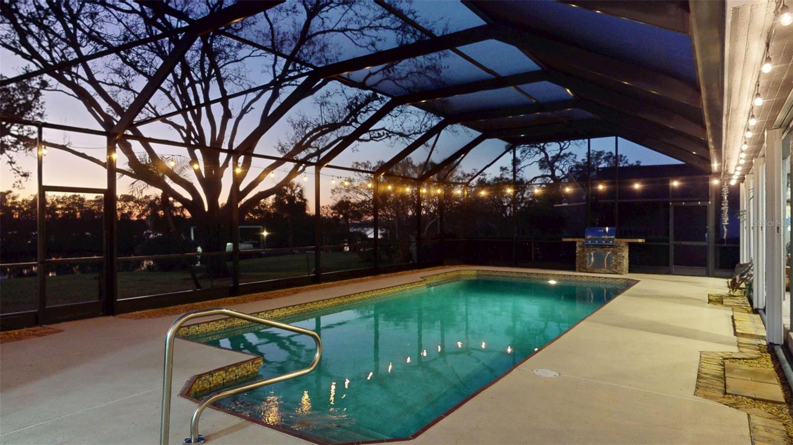 Evening Pool View