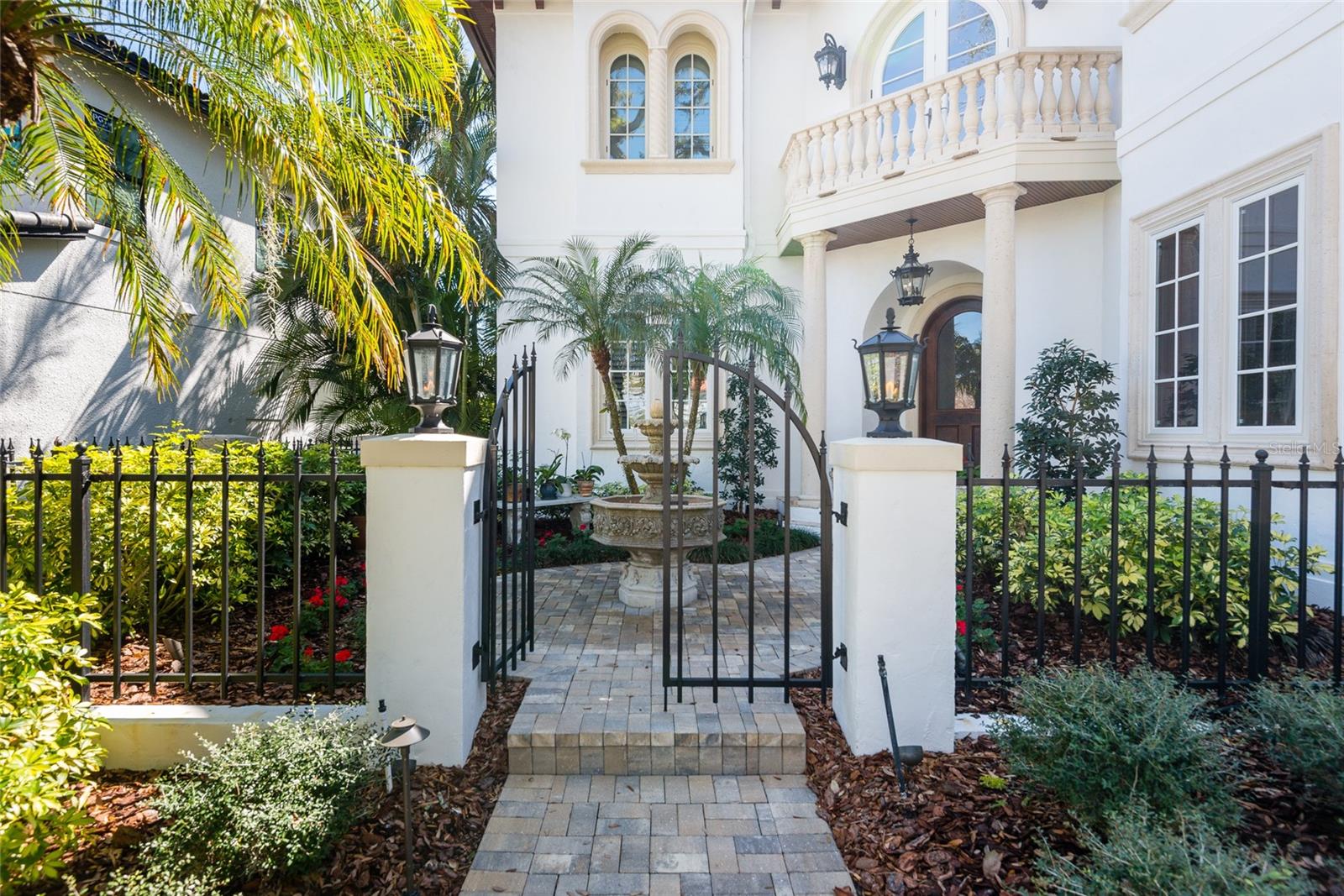 Beautiful gated entrance