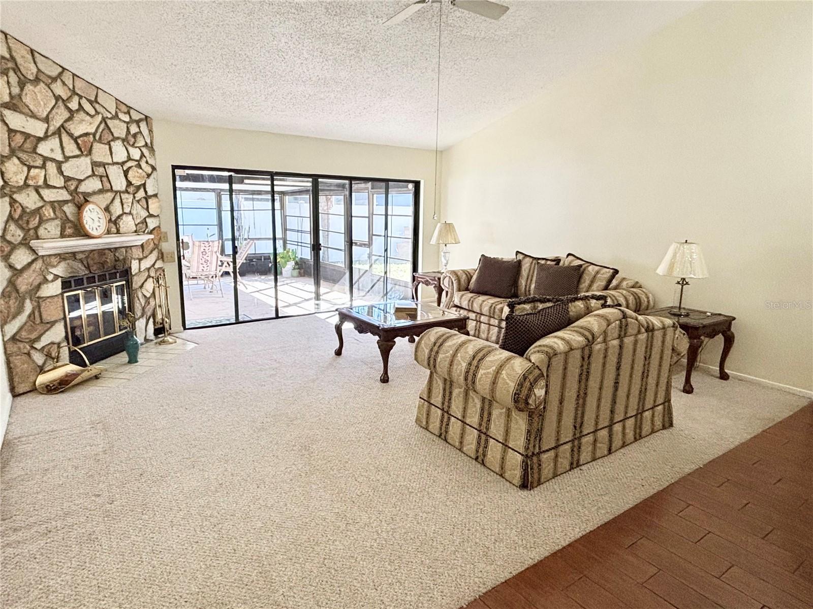 Family room off the kitchen