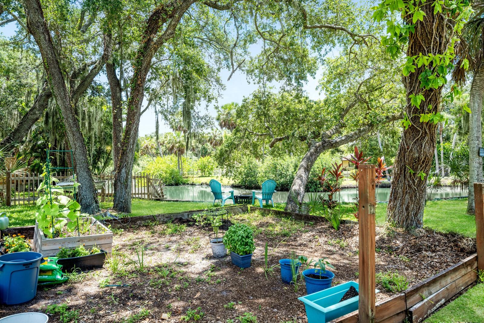 Your very own compost area for fresh vegetables and herbs