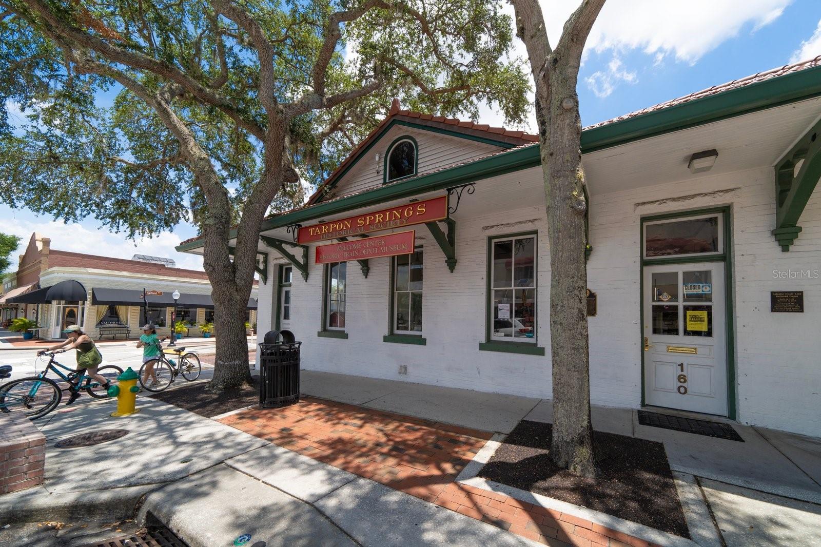 Downtown Tarpon Springs near Pinellas Bike Trail