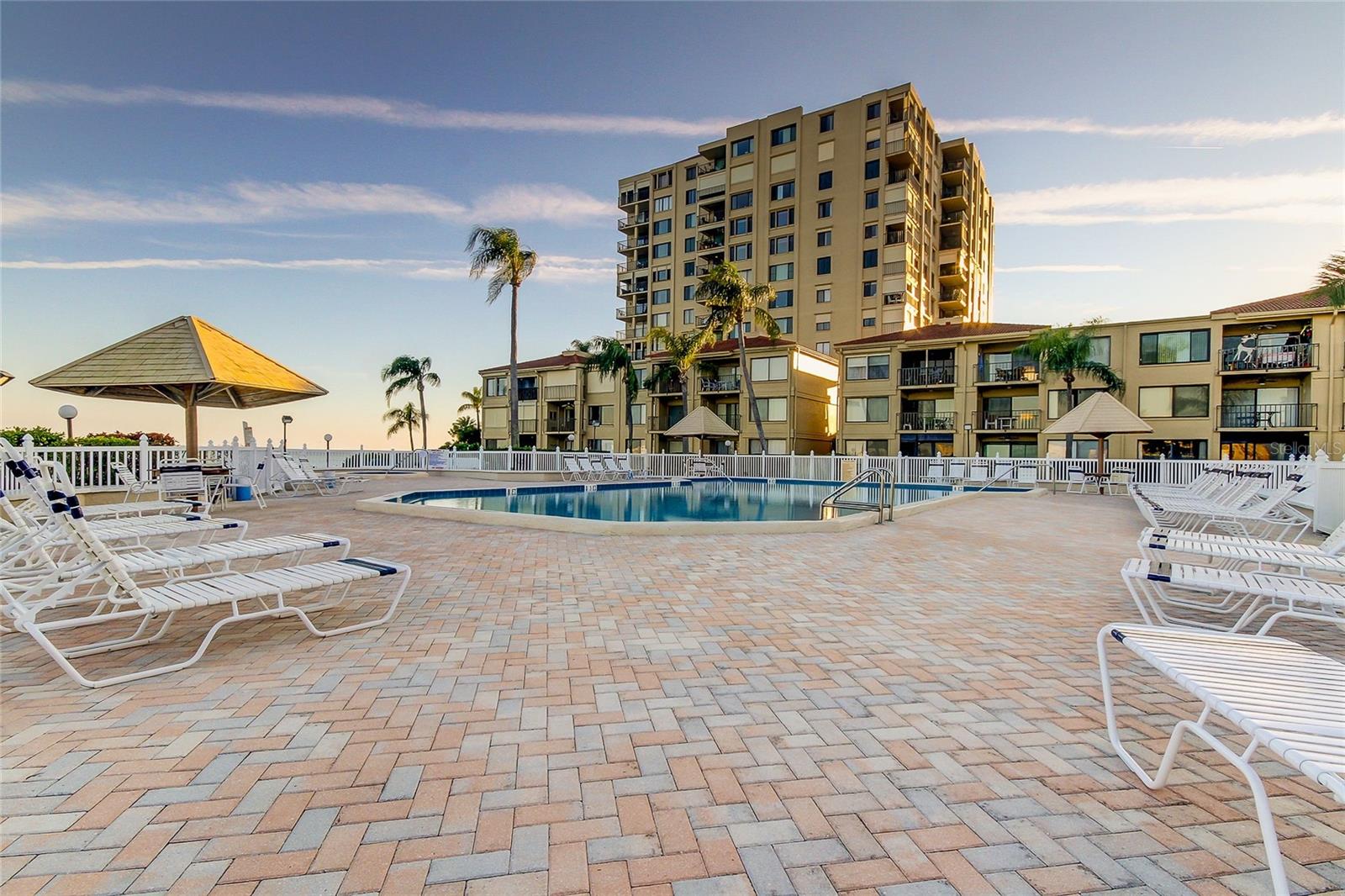 Plenty of seating at pool area