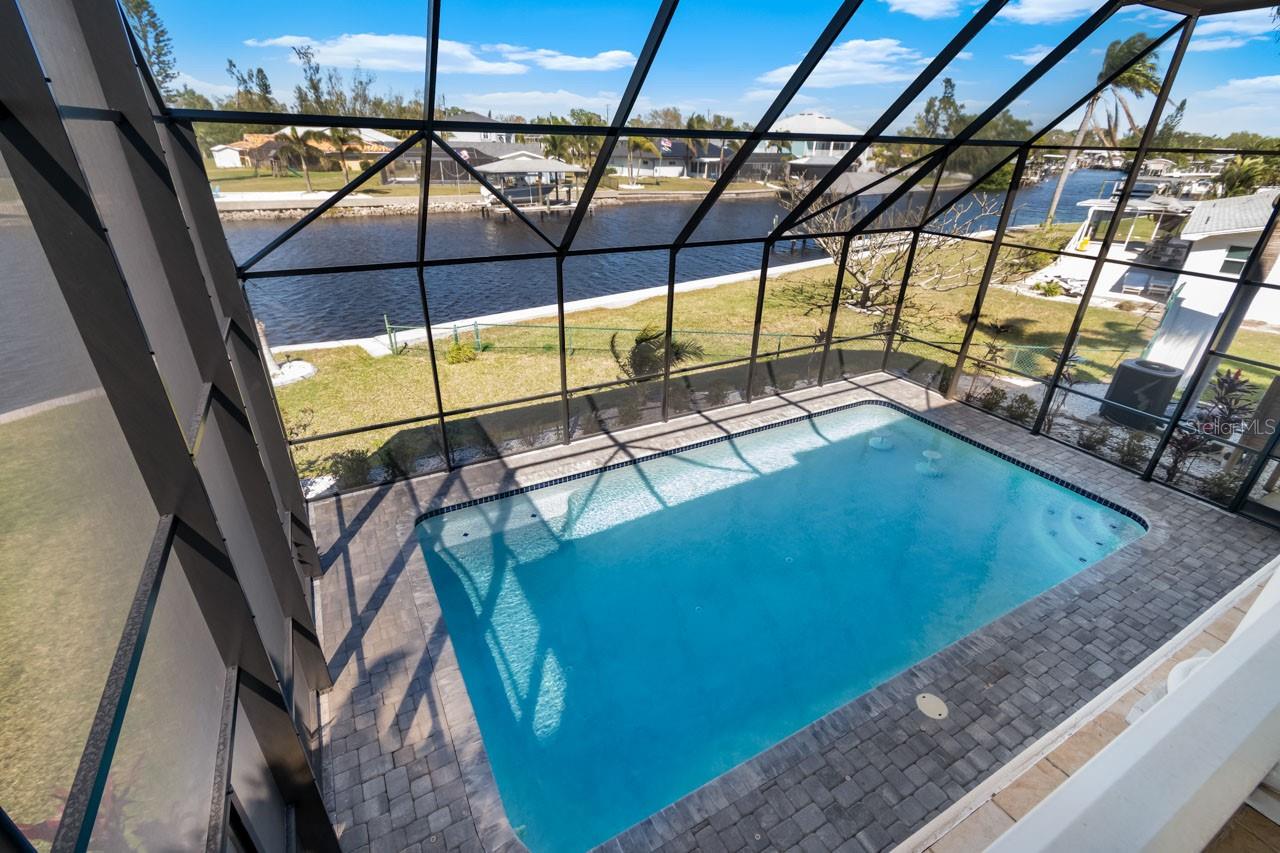 View of Pool from Balcony