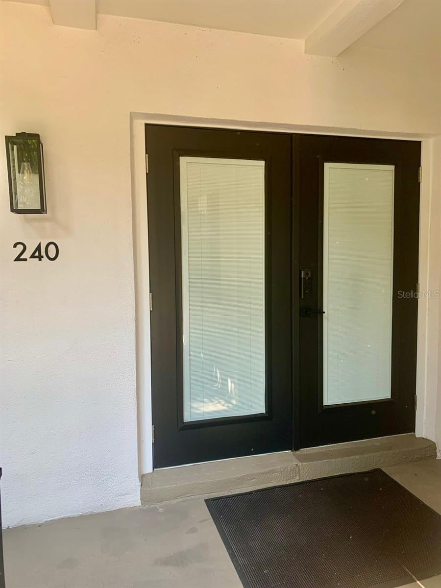 Condo Door located on the 2nd Floor