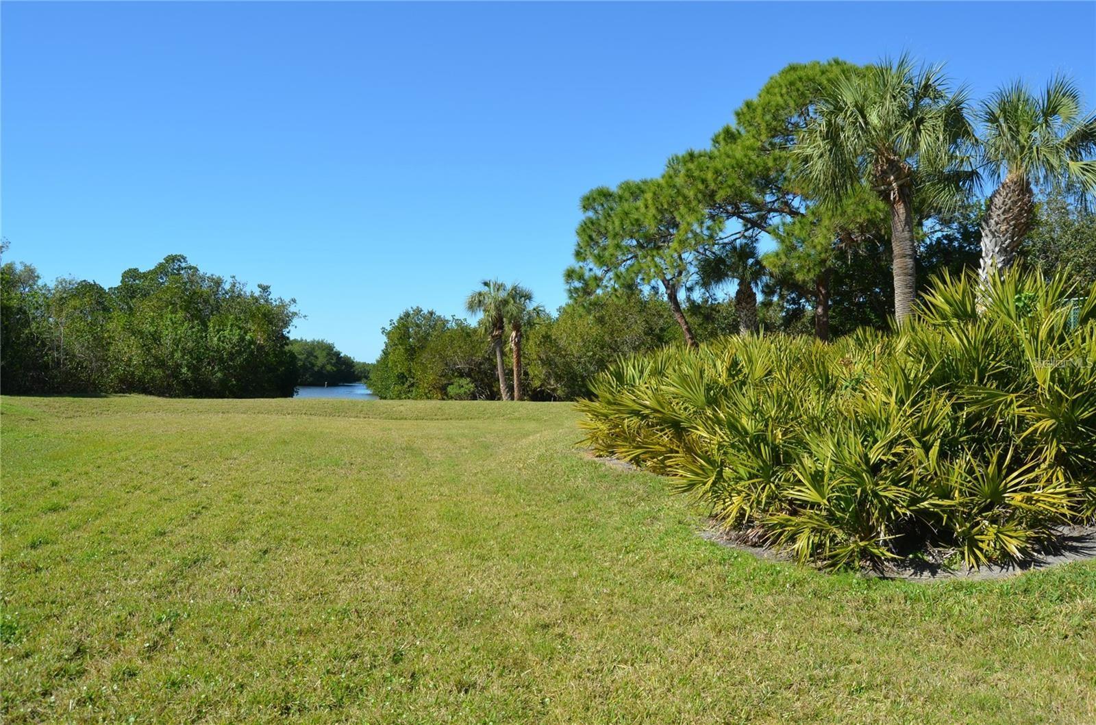 Grounds behind the building