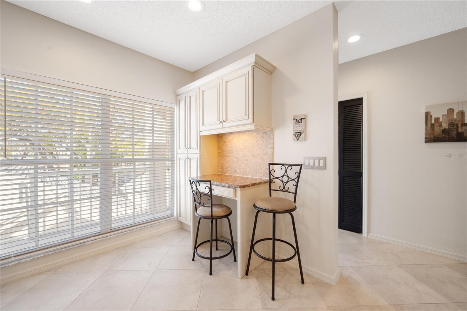 Pantry and Desk Area