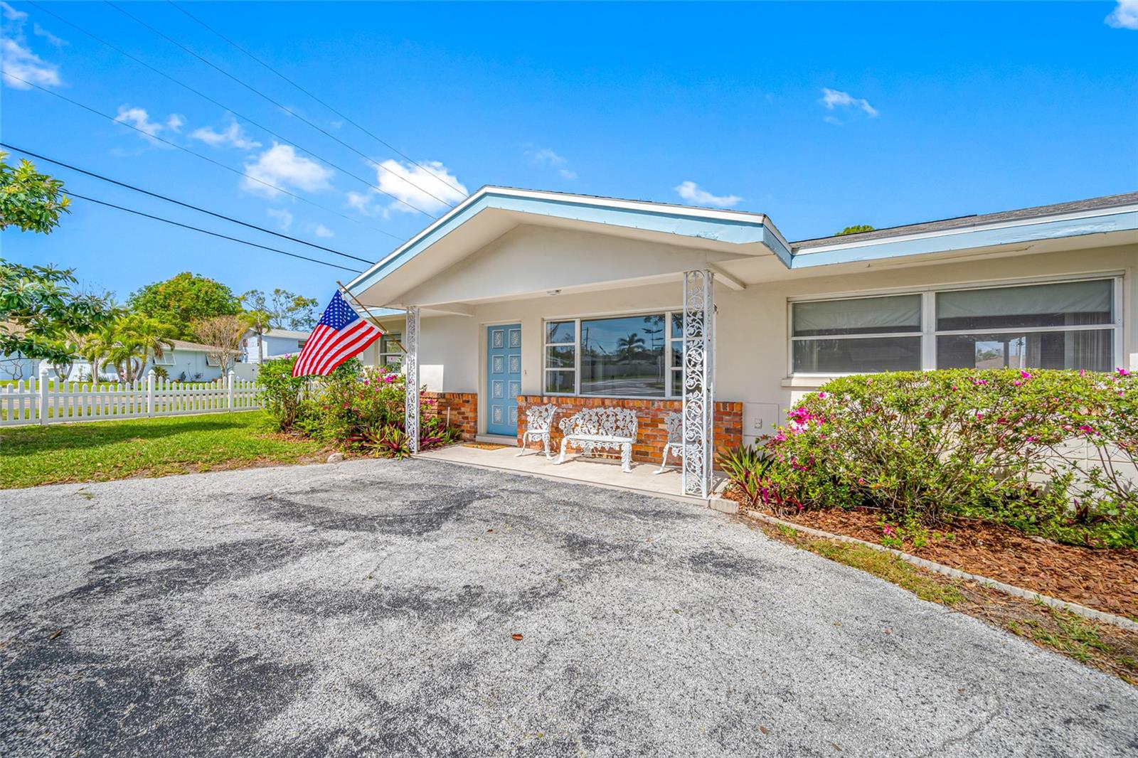 This Home offers 2 Large Driveways & 2 Entrances.