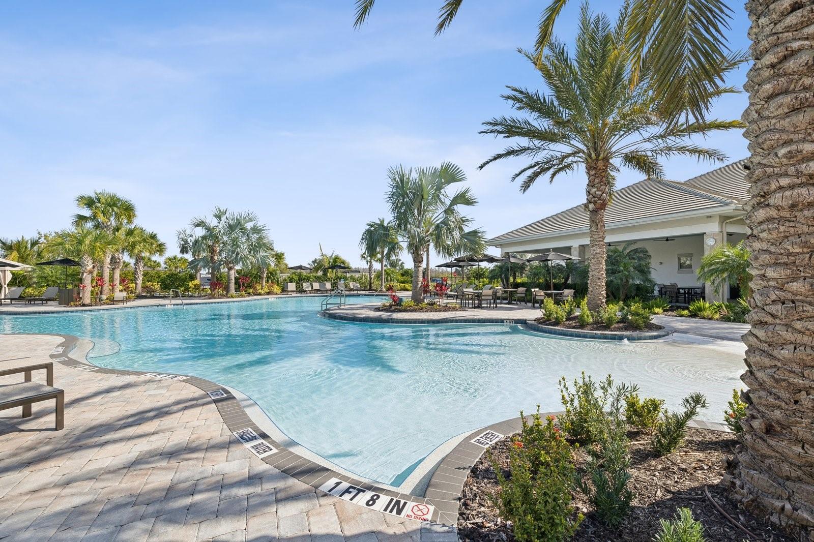 Resort-style pool