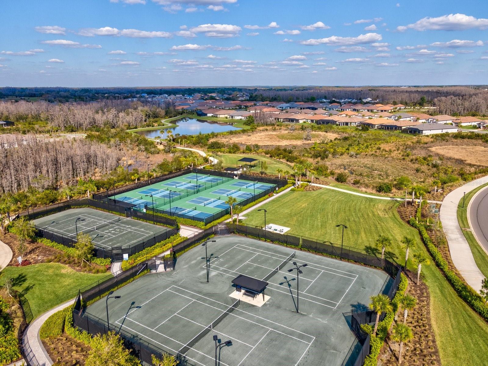 Tennis and pickleball courts