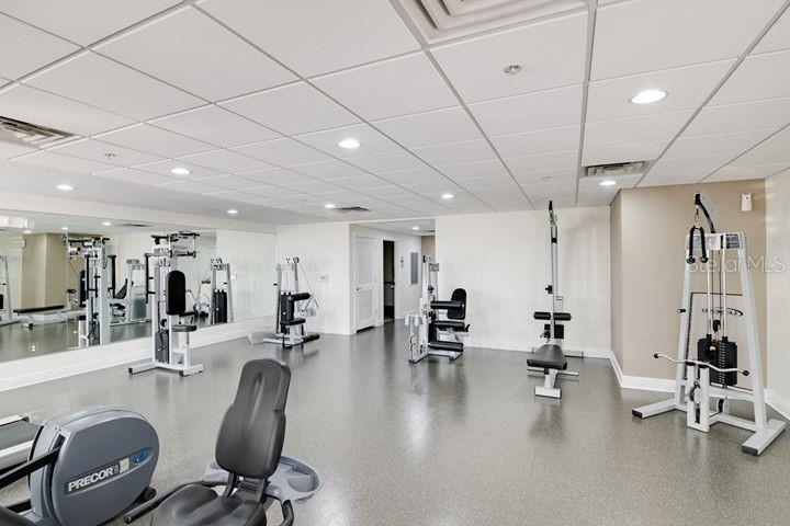 Modern fitness center