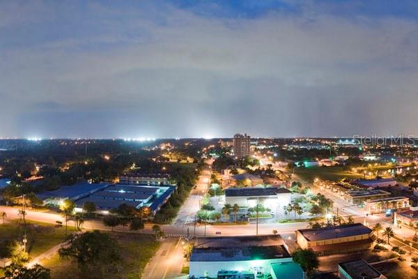 Night city view