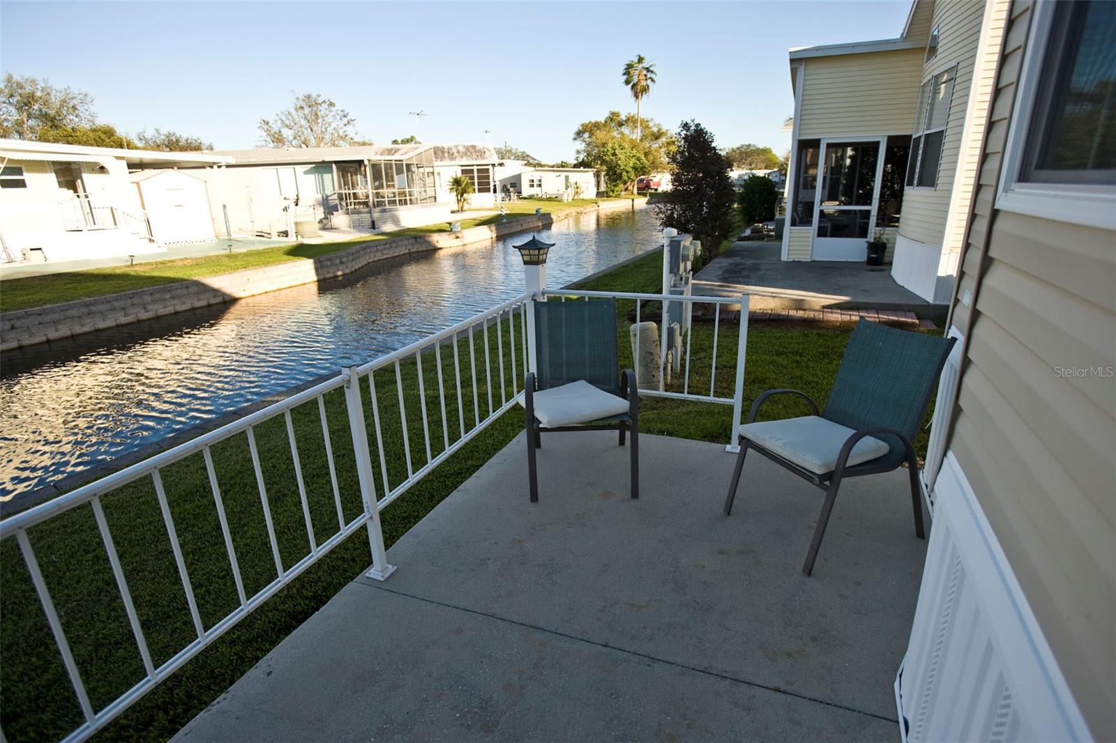 Rear Patio overlooking canal