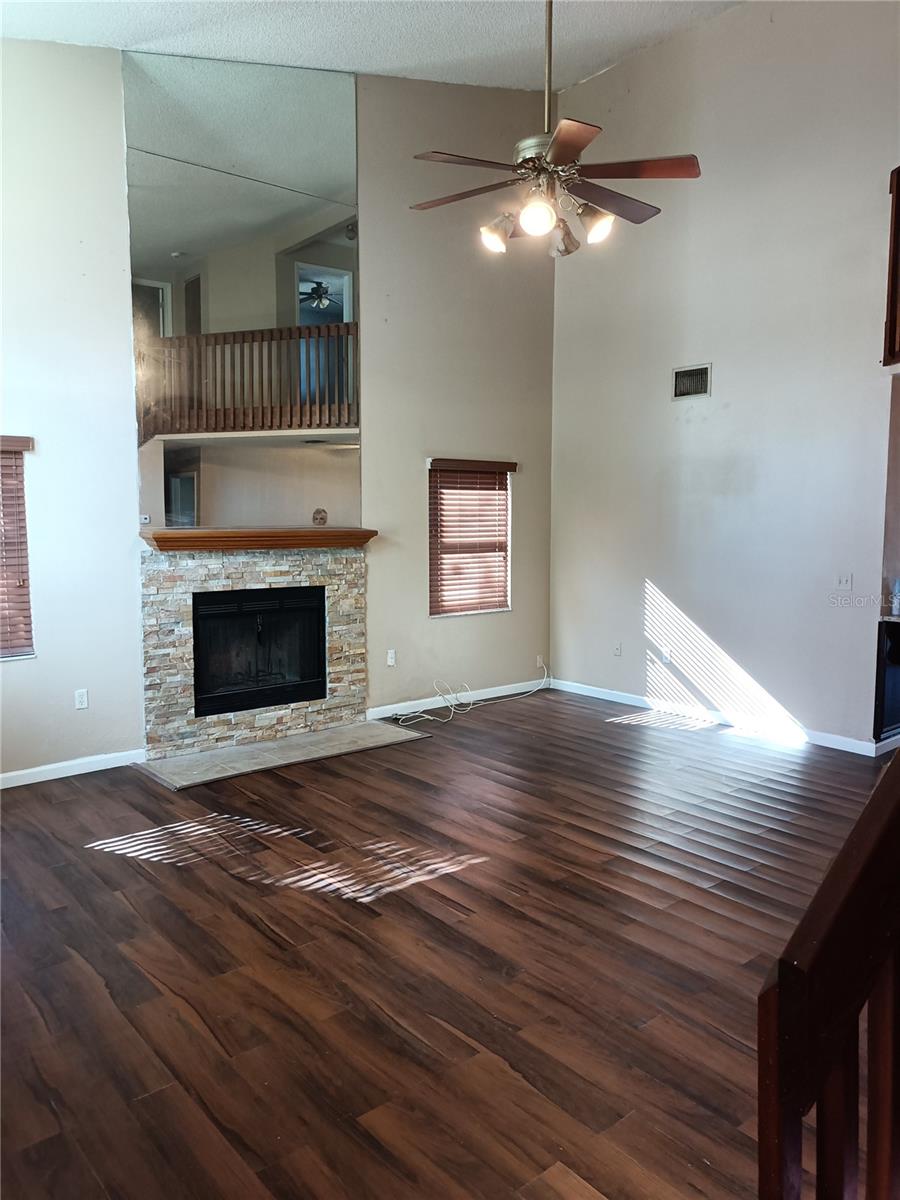 Fireplace in living room