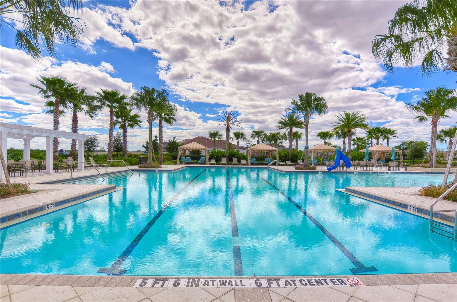 Resort-Style Zero-Entry Community Pool