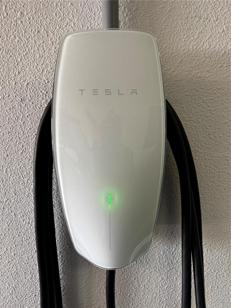 Tesla Charger in the Garage