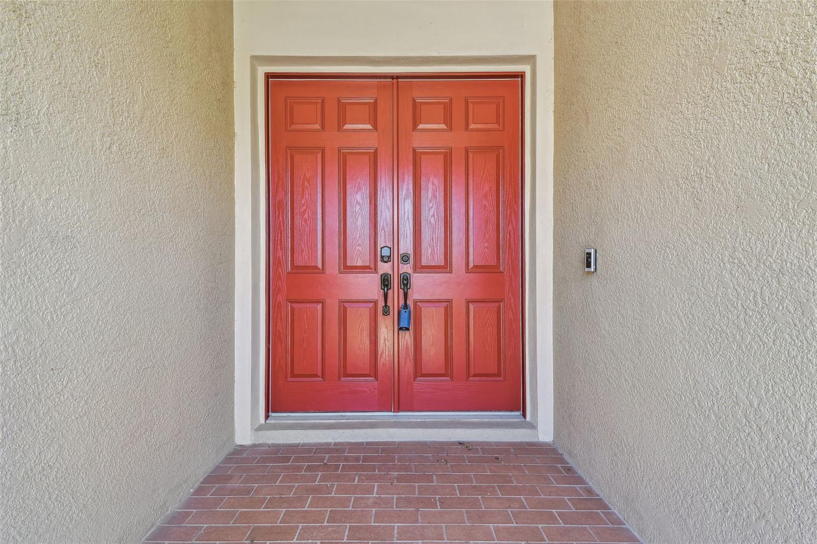 Welcoming Double door entrance