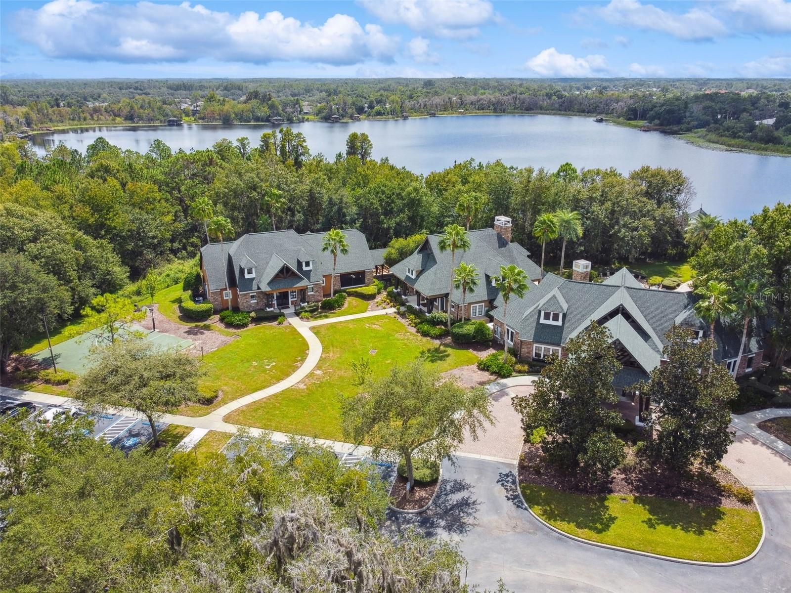 Aerial View of Lake and Clubhouse