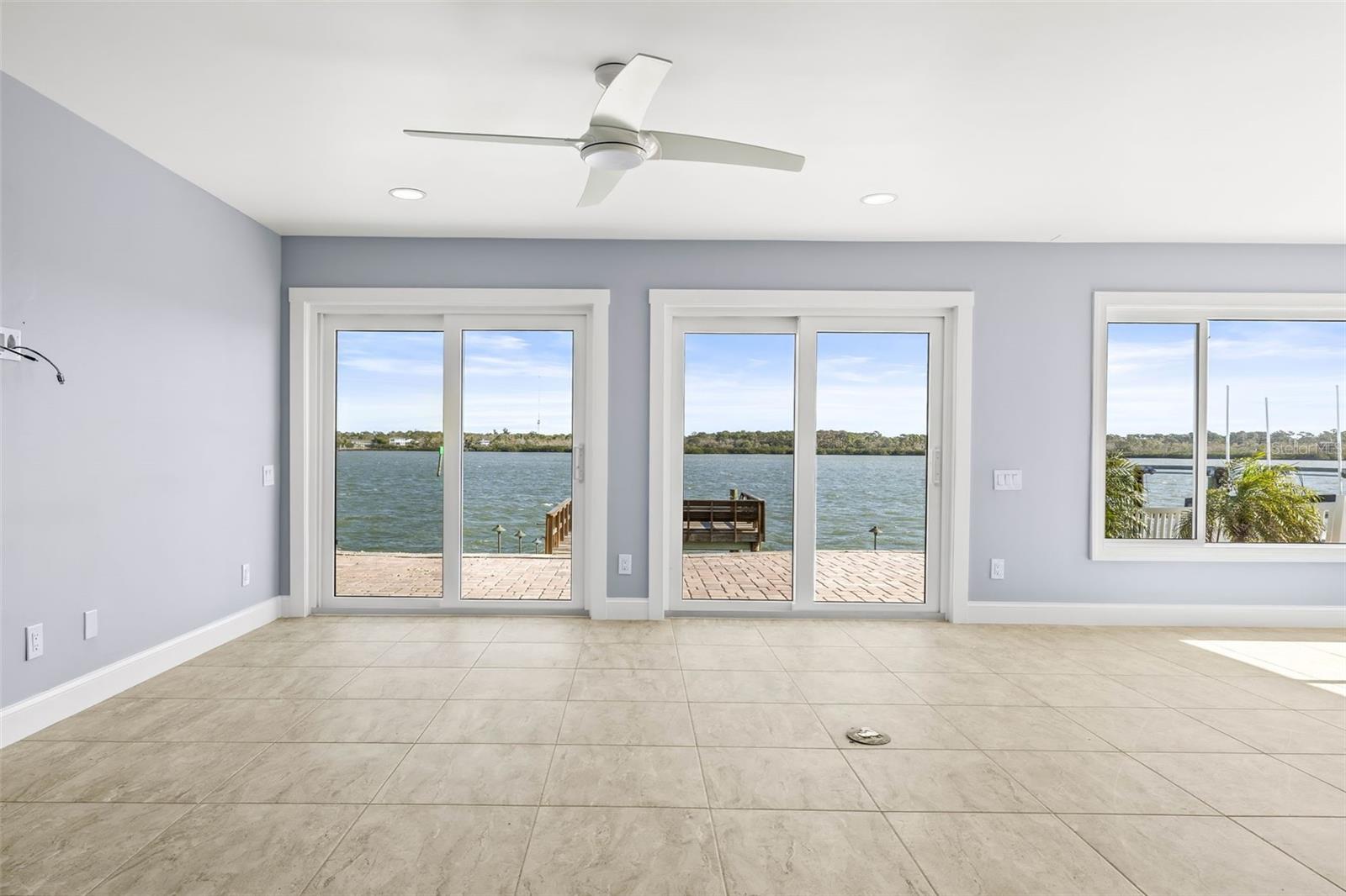 Living Room with water views