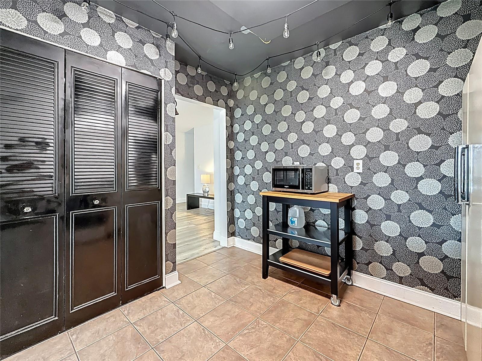 Your back to the sink/breakfast bar, looking towards the doorway into the kitchen from the great room.