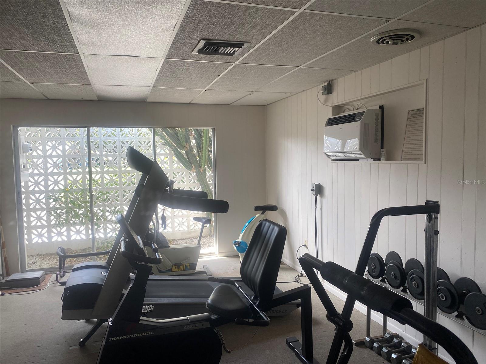 Clubhouse workout room