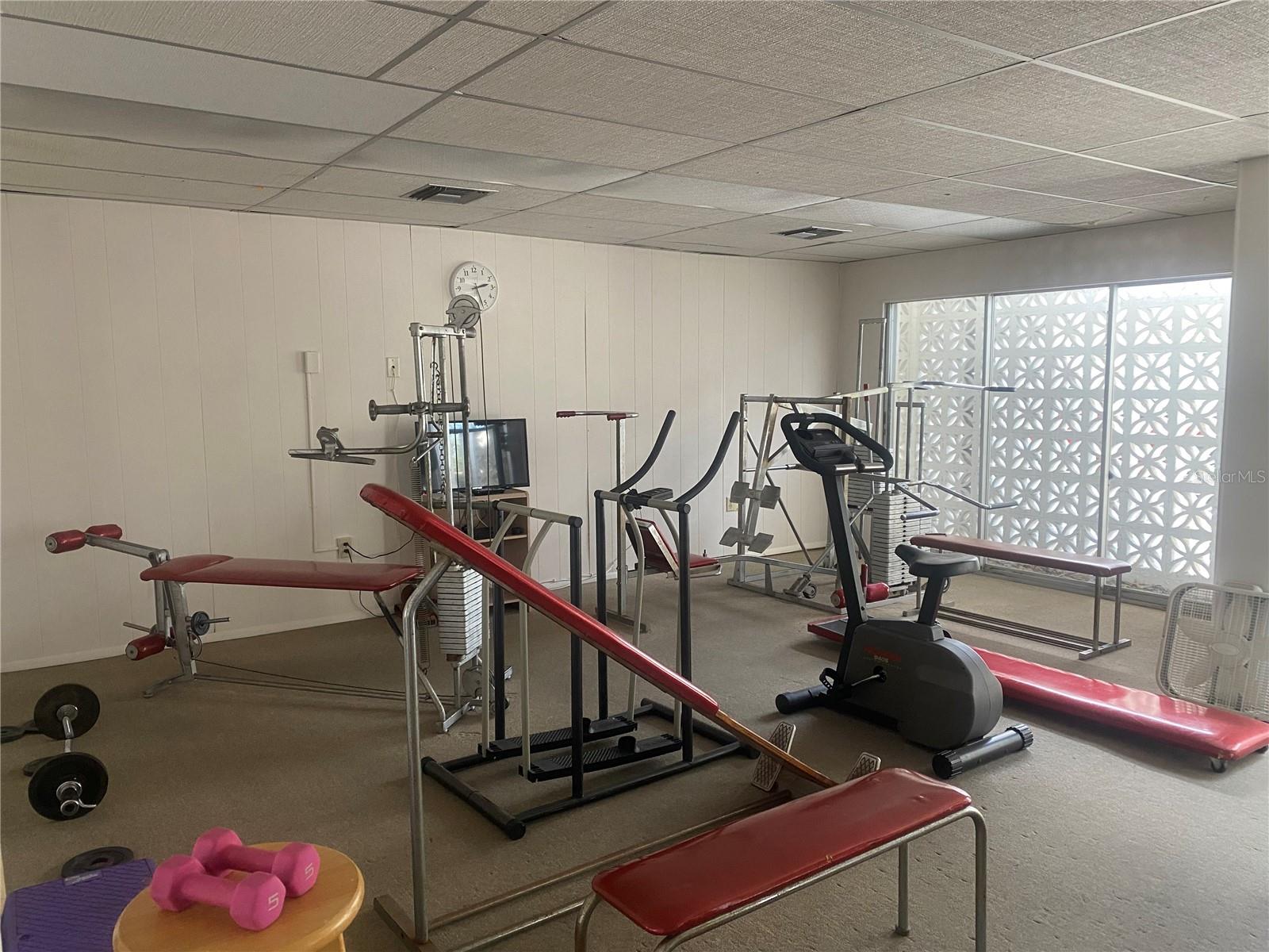 Clubhouse workout room