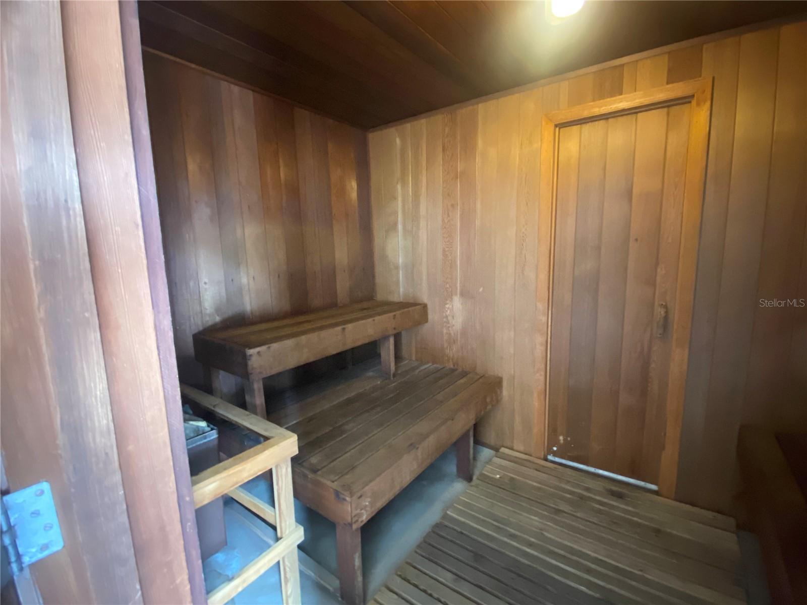 Clubhouse sauna