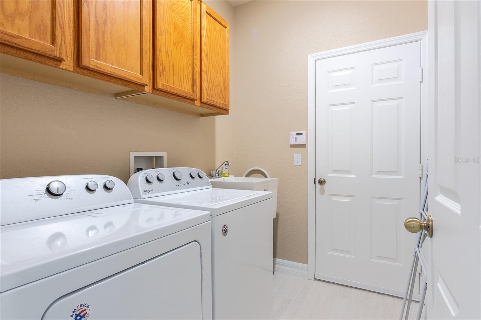 Spacious laundry room