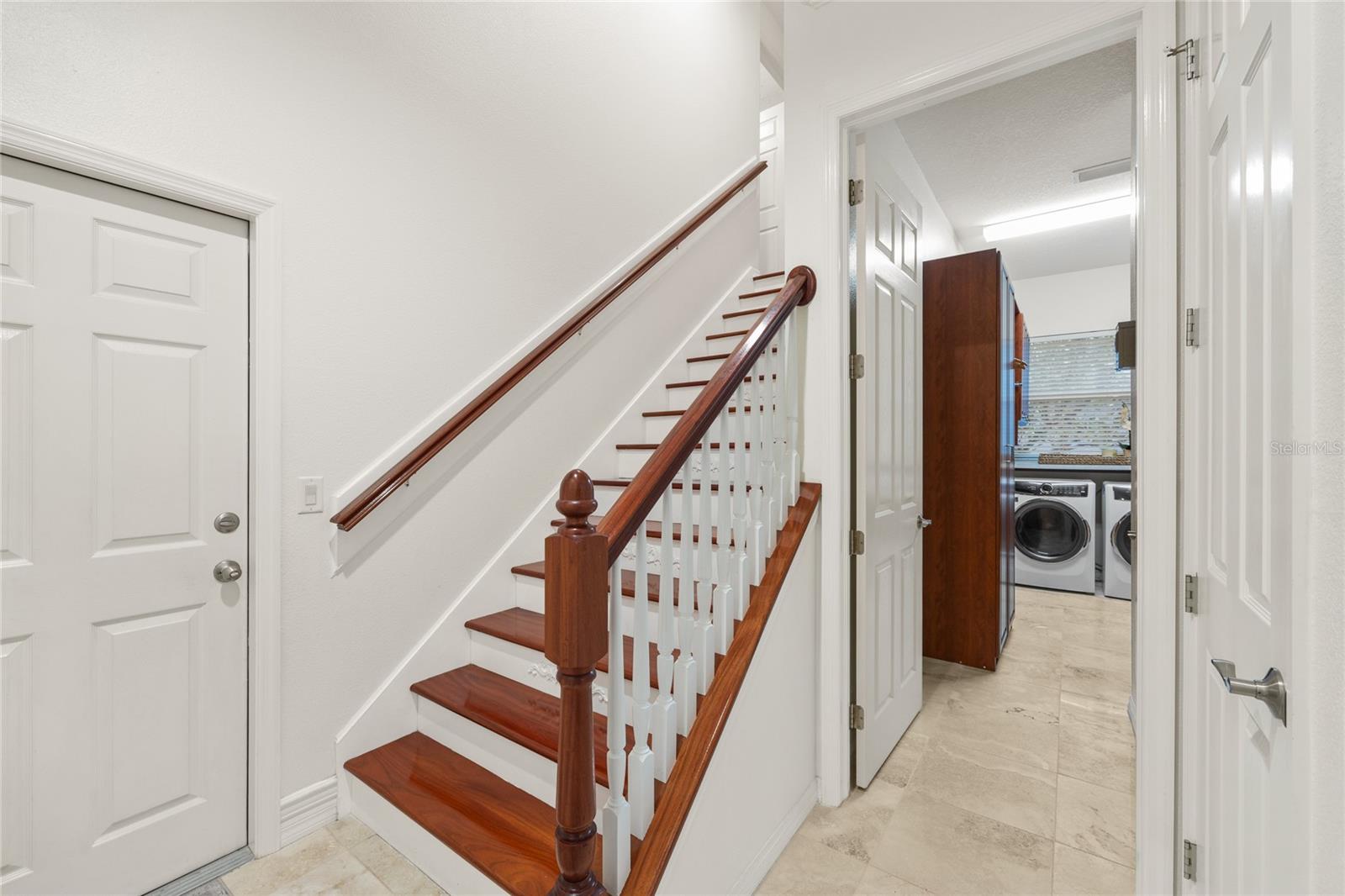 Stairs leading to large guest bedroom 4, bath and balcony