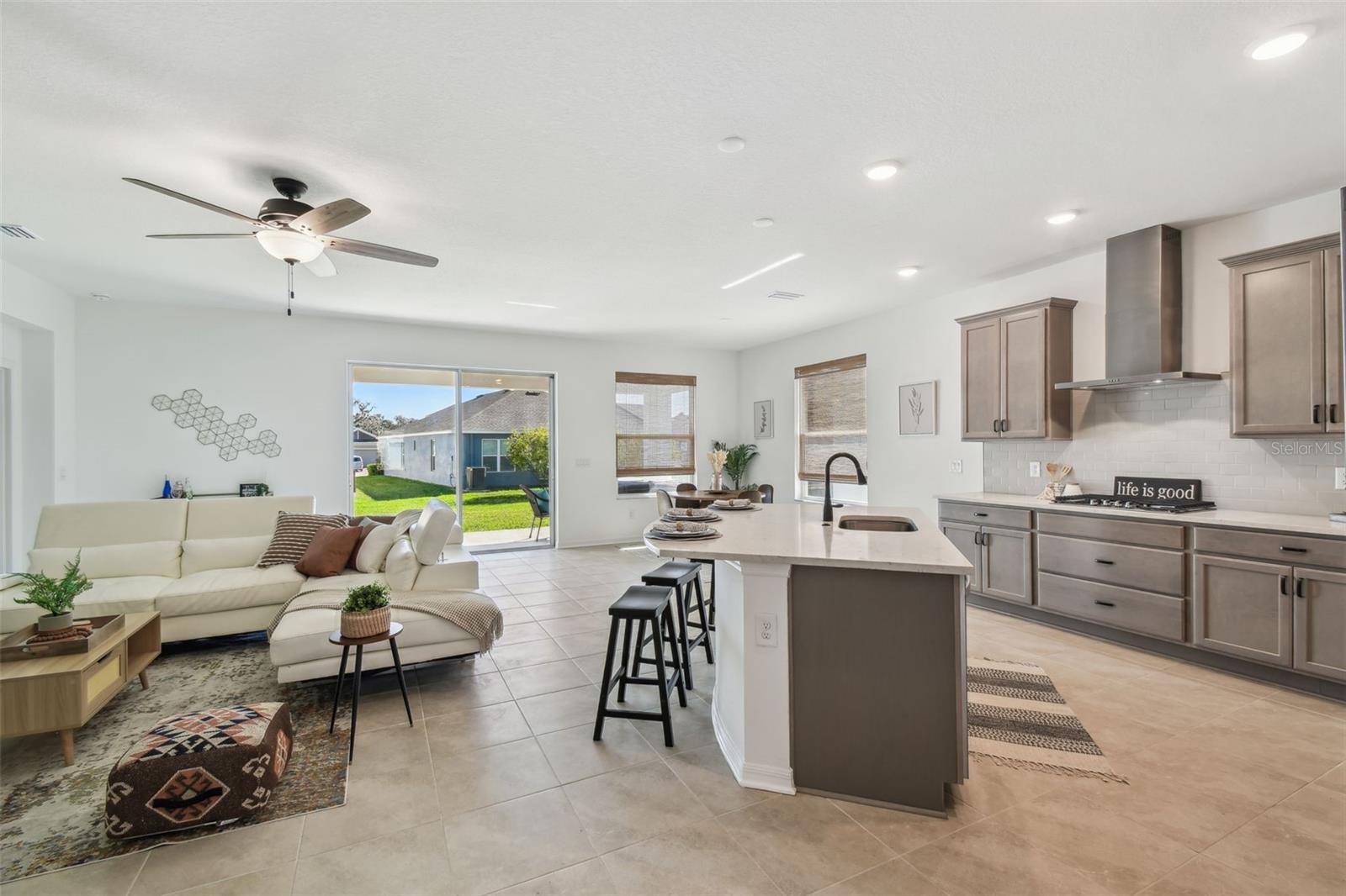 Kitchen and Living area