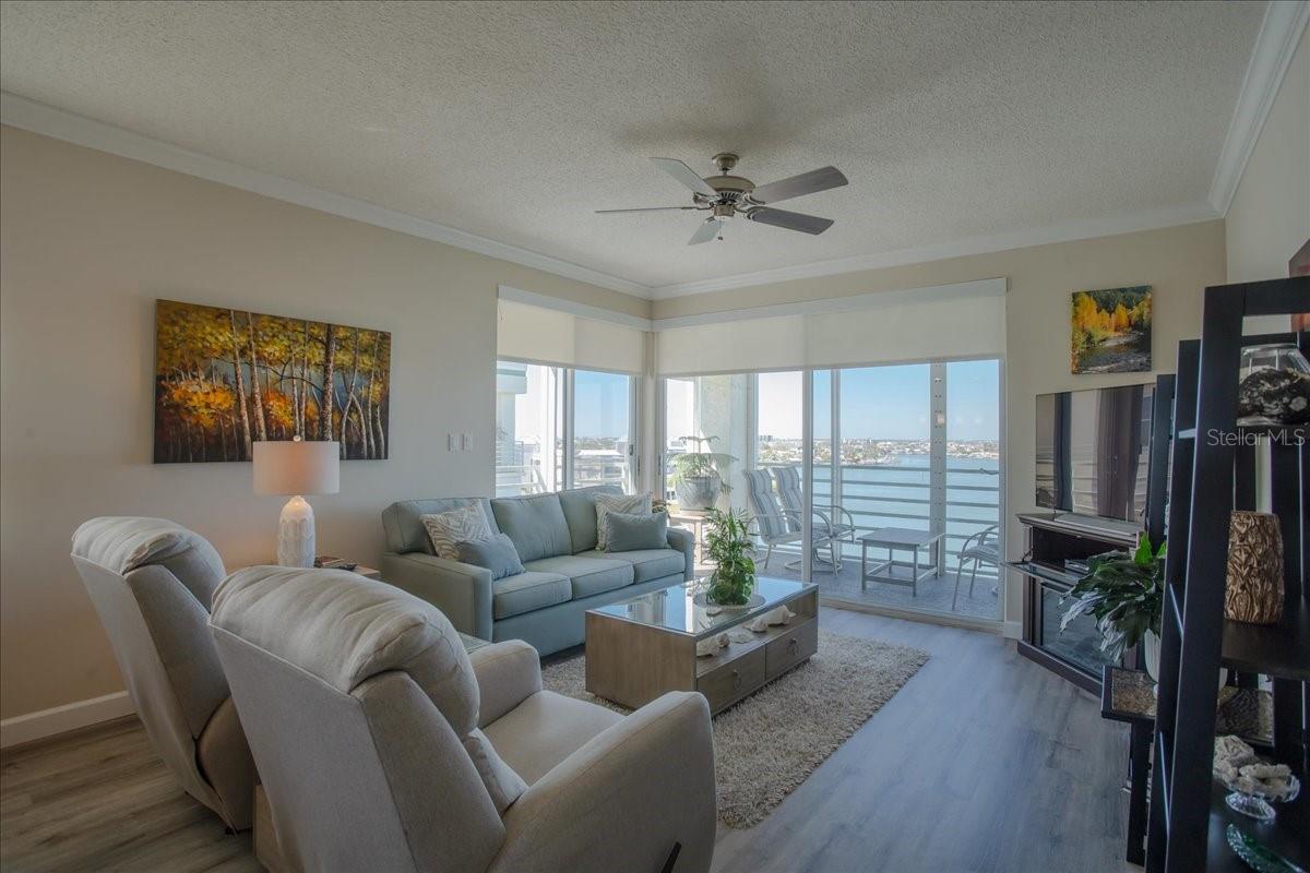 Living Room w/Water Views!