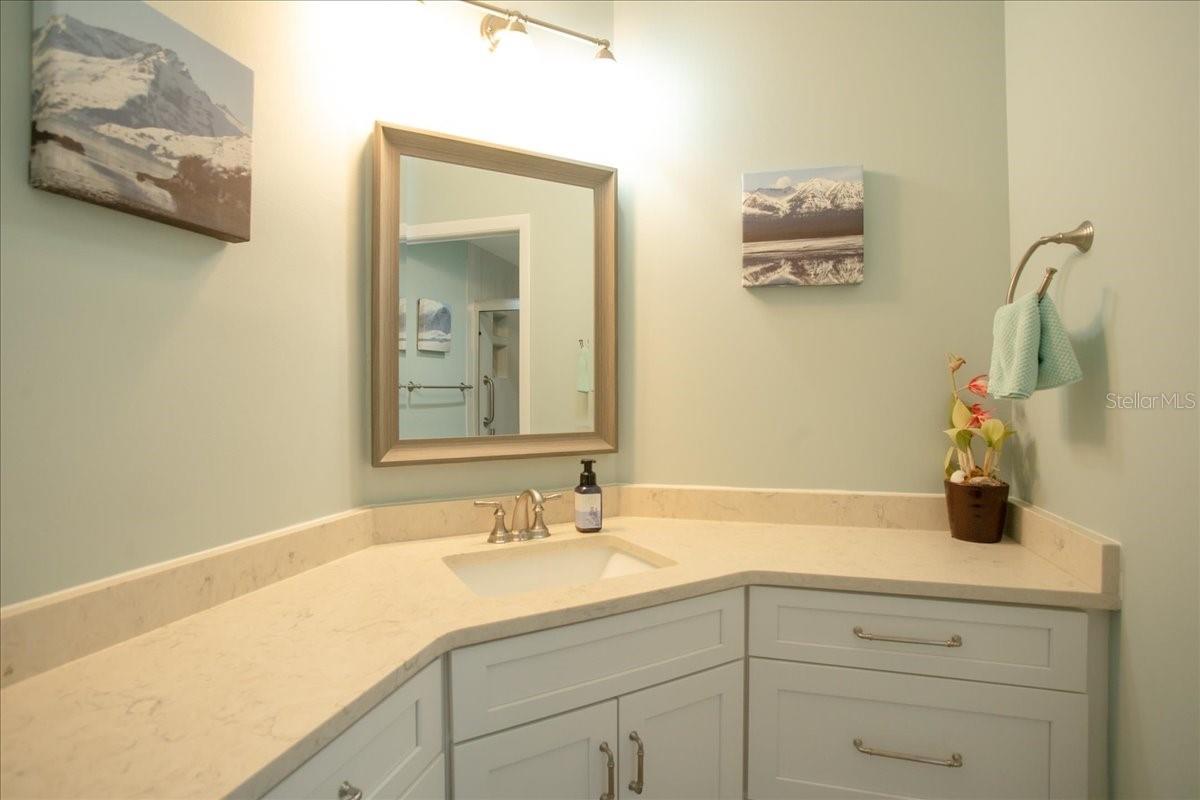 Updated Primary Bath w/Quartz Countertop