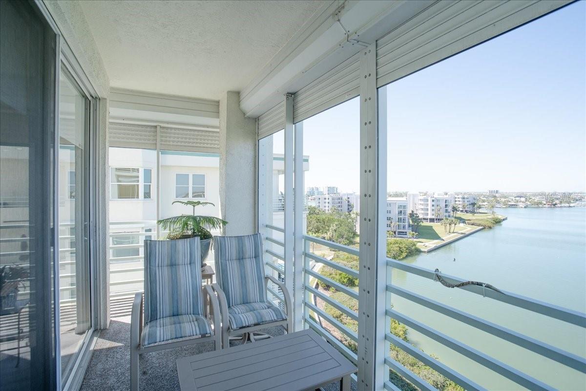 Rear Balcony w/Hurricane Shutters