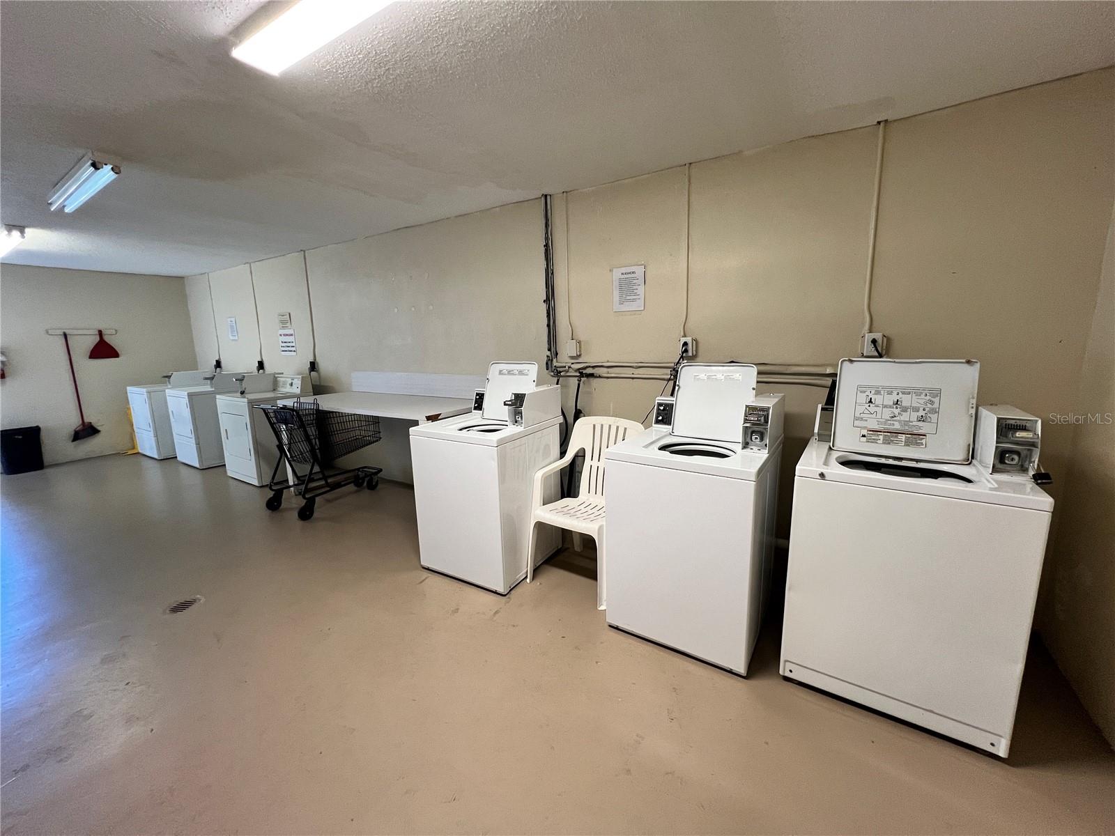 Washer & Dryers on 2nd Floor, same floor as the unit