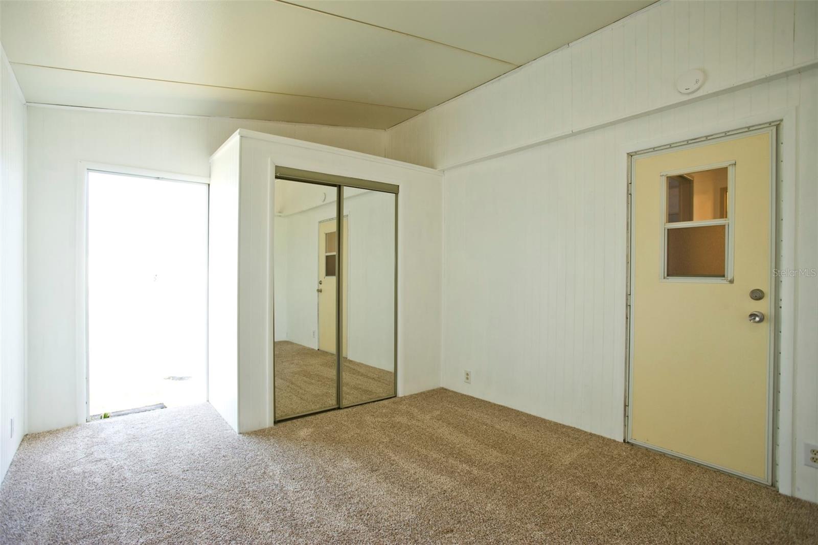 Master bedroom looking back at exit door