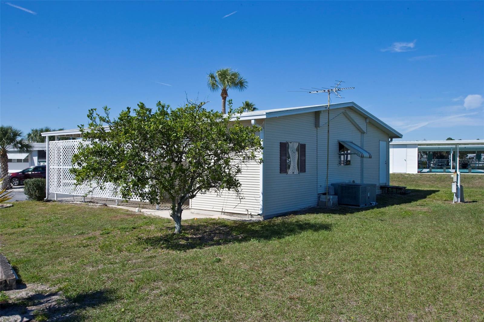 Rear of house