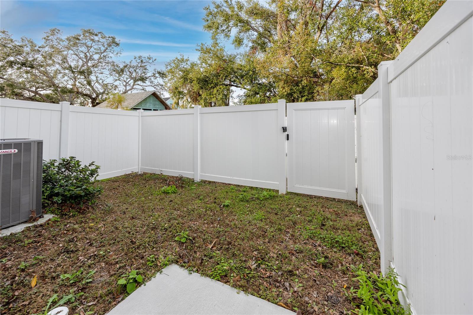 Each unit will have a fenced in back yard.