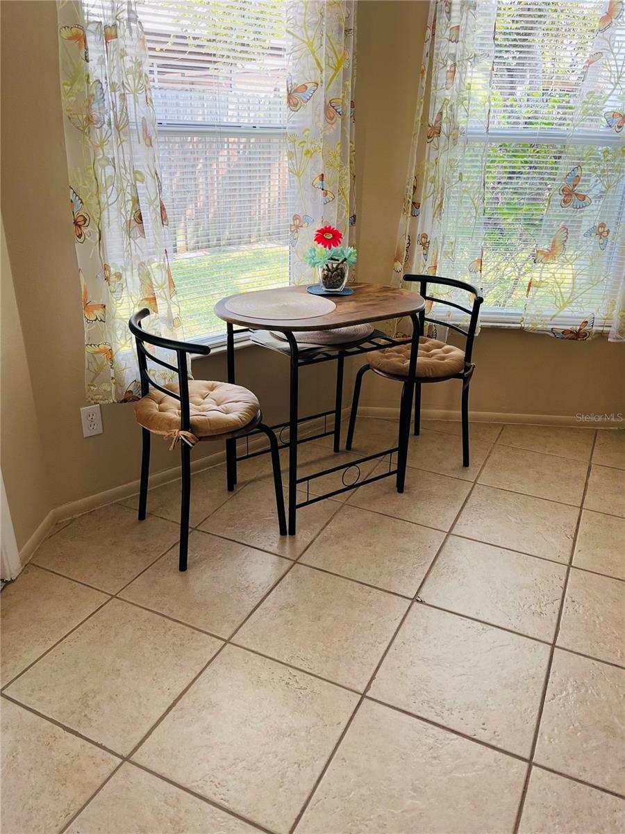 Eating area in kitchen