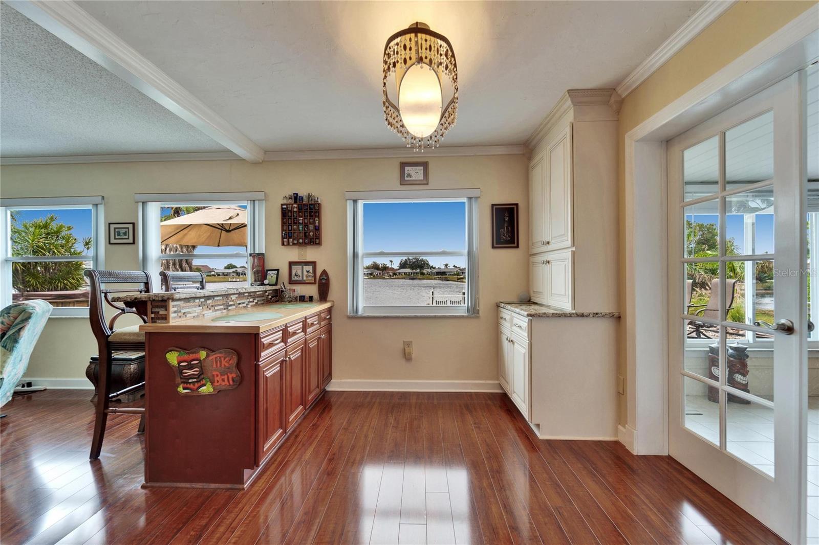 Dry bar and small appliance hutch