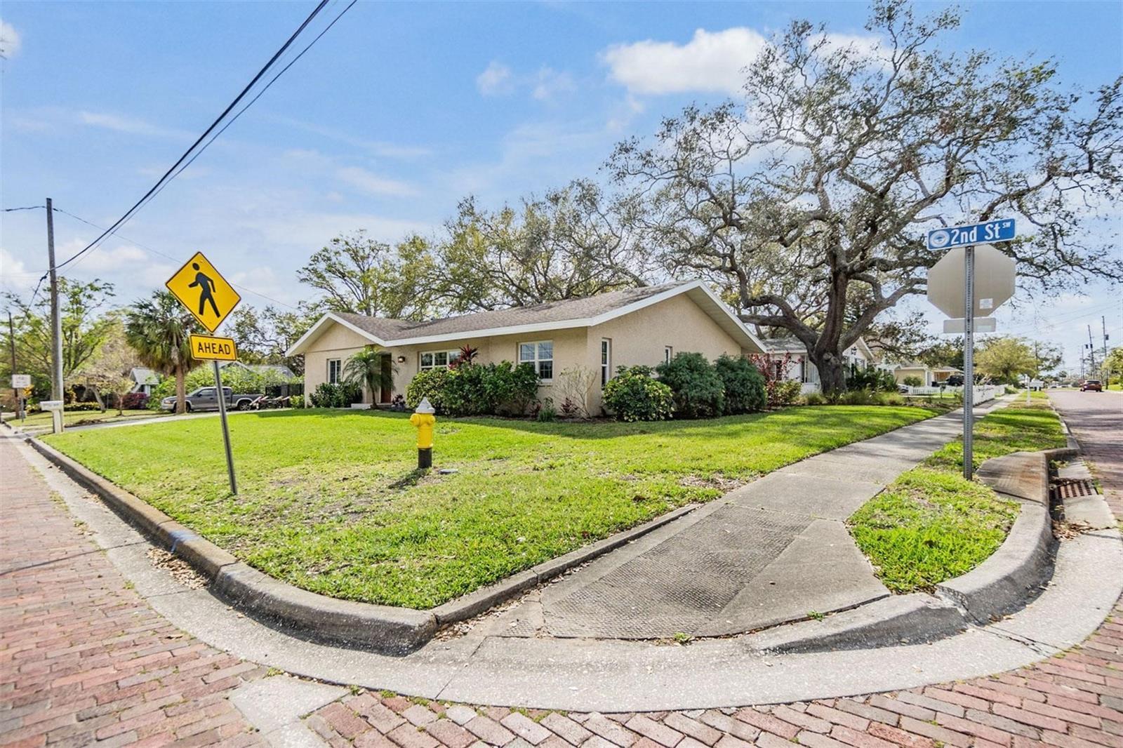 corner lot with curb appeal.