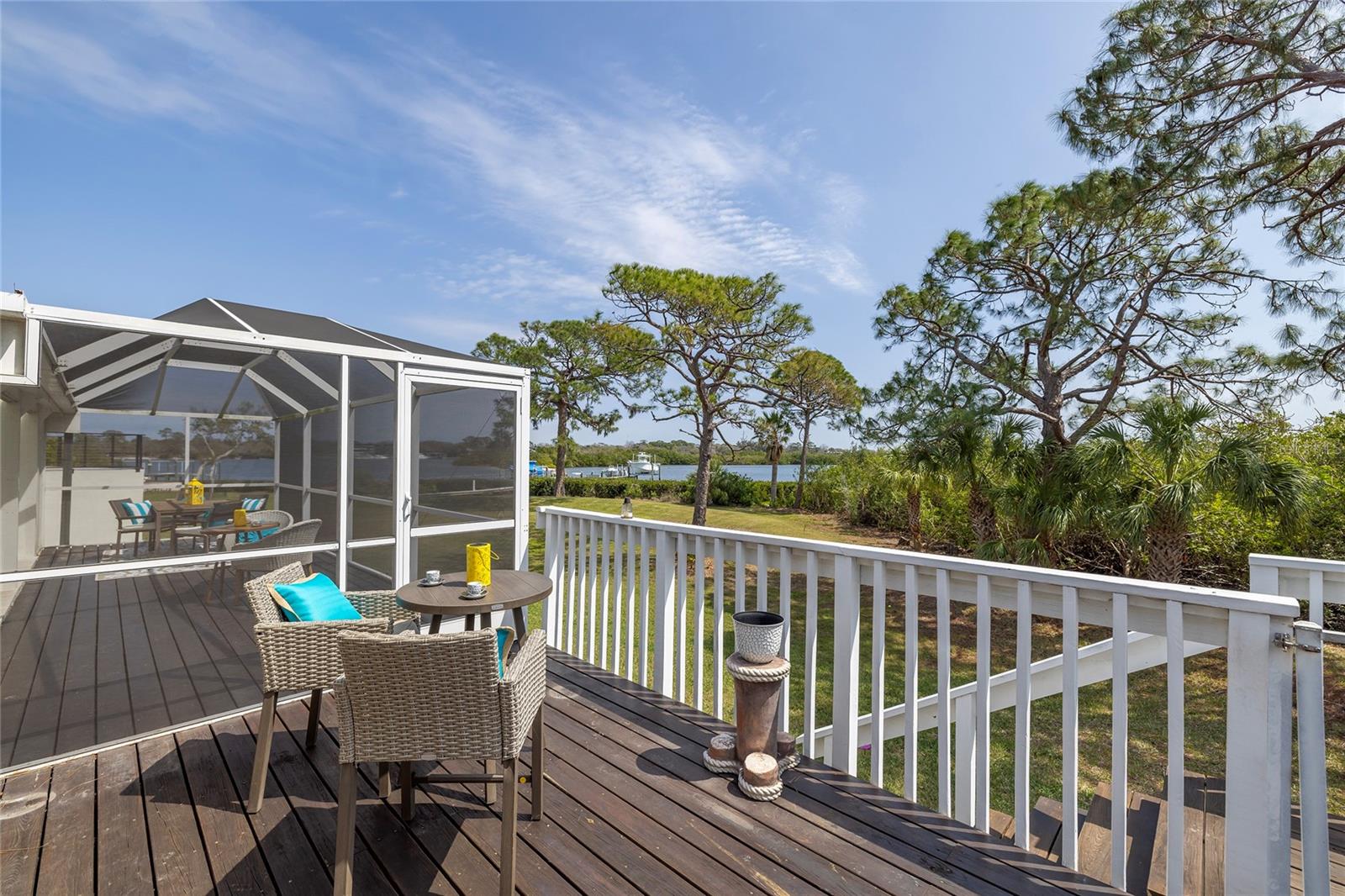 Sundeck with Intracoastal Views and overlooking the large back yard