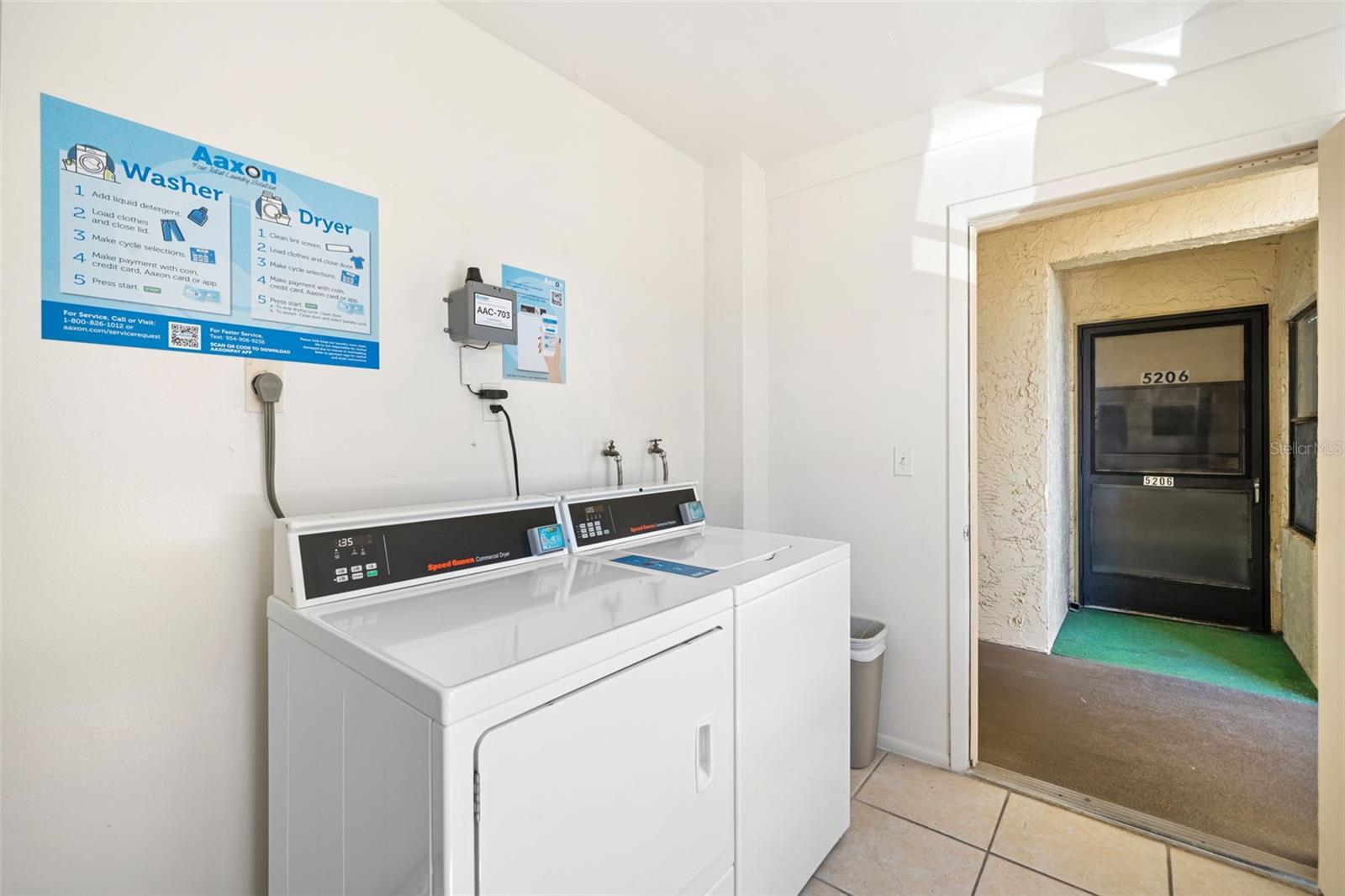 laundry room is steps from your front door