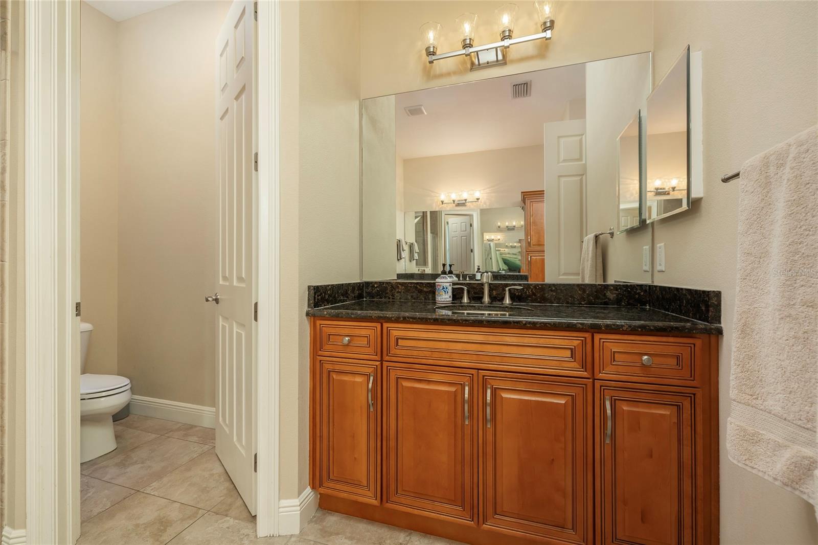 Primary Bathroom has double vanities