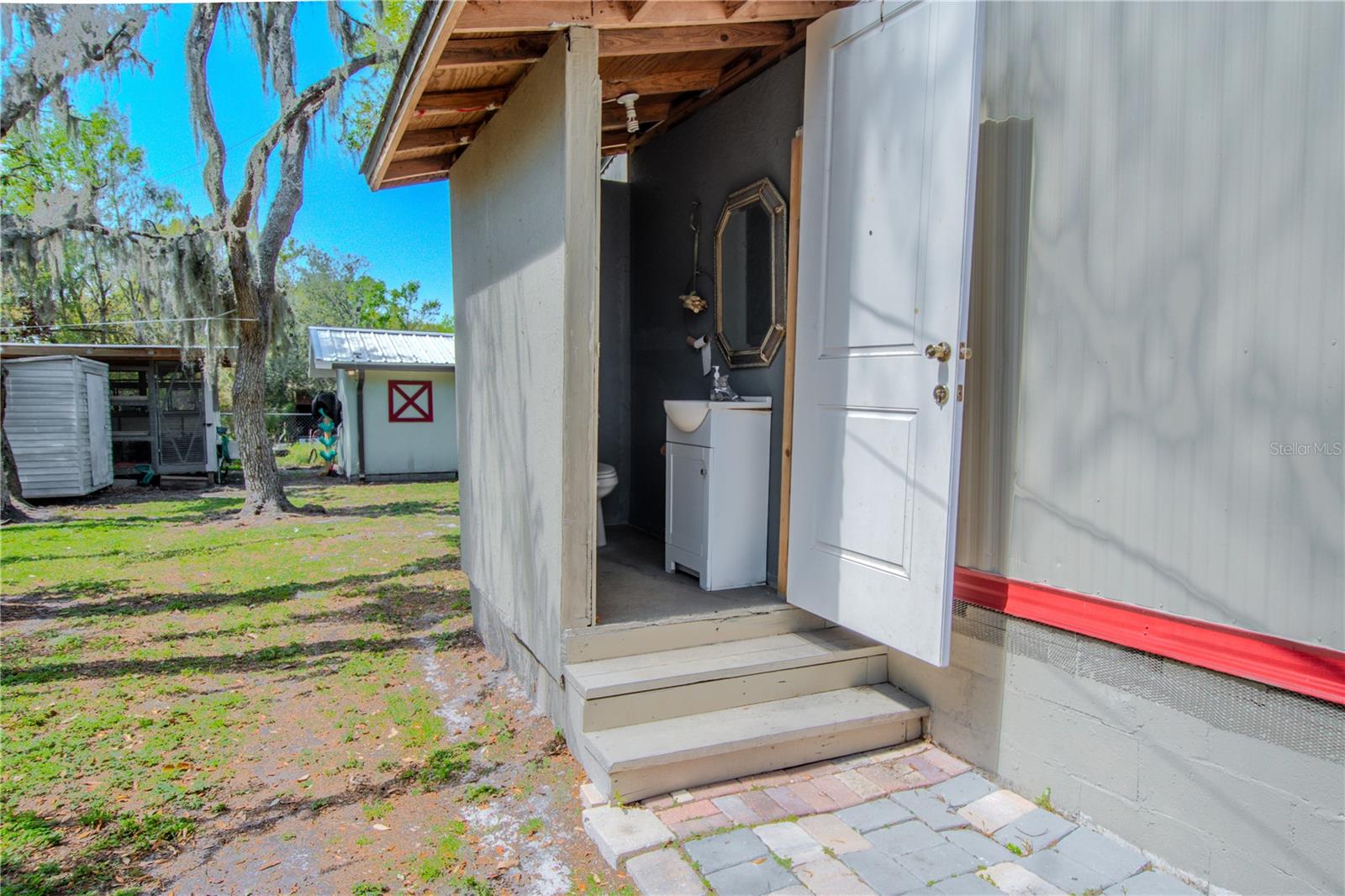 Outdoor bathroom